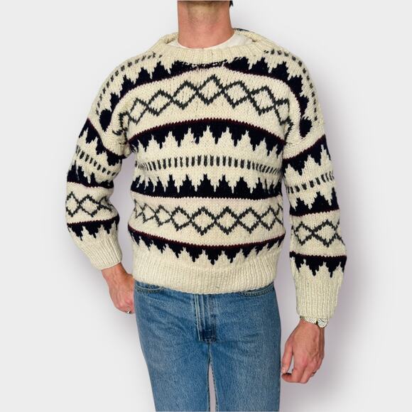 90s Cacuango Thick Wool Sweater - Picture 1 of 4